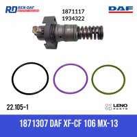 1871307 кільця ущільнювальні PLD секції (1) DAF XF-CF 106 Paccar MX-13| LENO 