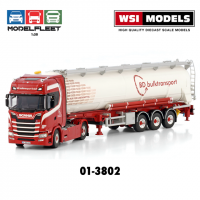 Модель колекційна масштабна 1:50 SCANIA S HIGHLINE CS20H ​​4x2 TIPPER BULK TRAILER -3 AXLE| Wsi Models