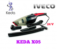 24V потужний автомобільний ручний пилосос від прикурювача для тягача IVECO| KEDA