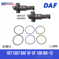 DAF MX-13 набір ущільнювальних кілець на 2 PLD 1871307-1664754-1664755 XF-CF Paccar| LENO