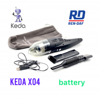 Міні пилосос ручний побутово-автомобільний акумуляторний X04| KEDA
