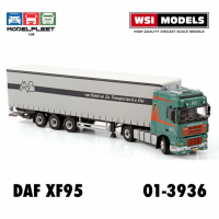 Модель-копія колекційна тягача з напівпричепом DAF XF95 4x2 масштаб 1:50 (01-3936) Wsi Models