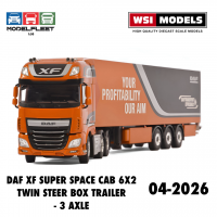 Моделька масштабна металева 1:50 DAF XF SUPER SPACE CAB 6x4 (04-2026) WSI